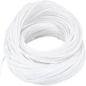 PH PandaHall 196.8피트 위커 수리 키트 플라스틱 스트립 3mm 원형 라탄 소재 흰색 뜨개질 파티오 가구 DIY