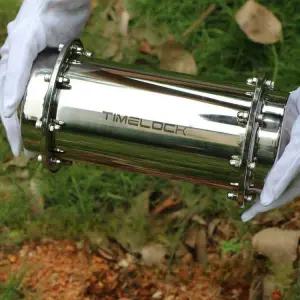 스텐 타임캡슐 보관함 미래 편지 철제 실린더 졸업 기념품 봉인 보존용