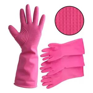 질기고 튼튼한 양손 양면 고무장갑