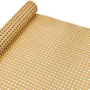 플라스틱 라탄 웨빙 롤 수작업 합성 폴리 인조 지팡이 메쉬 육각형 패턴 DIY 홈 데코 프로젝트용 가구 의자