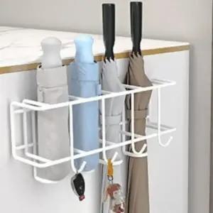 (색상 4구 화이트)현관 부착 벽걸이형 우산걸이 4구 우산꽂이 보관 거치대 M50311_24842476