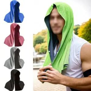 자외선 차단 냉감 아이스 쿨수건 후드 타월 야외 캠핑 물놀이_24842072