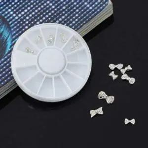 리본 네일 파츠 12종 네일큐빅 네일재료