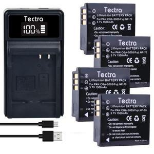 1500Ah CGA-S005E DMW-BCC12 DB-60 BP-DC4 NP70 배터리 파나소닉 호환 루믹스 DMC-FX180 DMC-LX1 LX3 FS1 F