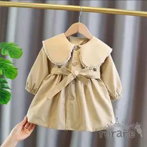 유아 공주 트렌치 코트 아동 가을