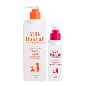 (정품) 밀크바오밥 베이비키즈 워시 500ml+페이셜 로션 100ml
