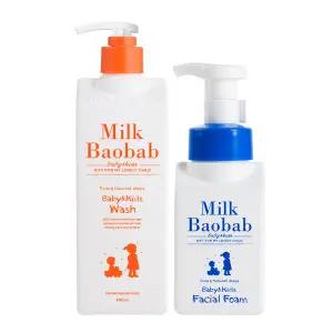 (정품) 밀크바오밥 베이비키즈 워시 500ml+페이셜 폼 300ml
