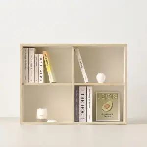 스코나 맨자노 800 오픈 수납 상부장 책장 교구장