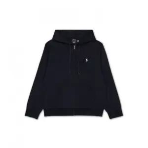 폴로 더블 니트 풀 지퍼 후디-네이비 442765