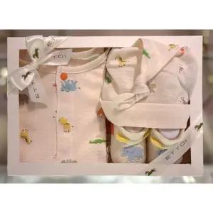 [에뜨와](천안아산점) (출산백일선물)보리5부바디수트X모자X양말세트 (07T317915S1)