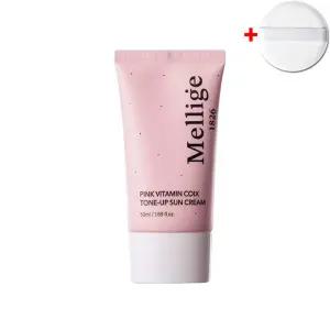 멜리지 율무 톤업 선크림 핑크 비타민 50ml 1개+퍼프