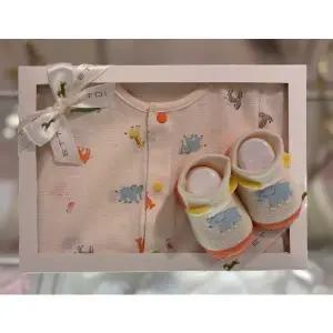 [에뜨와](센텀시티점) (출산백일선물)보리57우주복X양말세트 (07T317510S1)