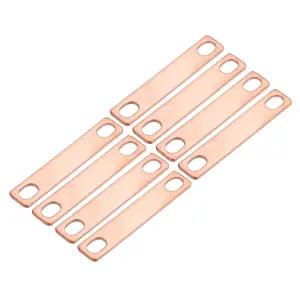 LiFePO4 셀 리튬 배터리 버스바 커넥터용 MECCANIXITY 8개 피치 로우 2 50mm 빨간색 구리 플랫