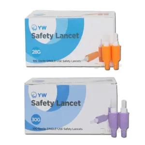 YW 세이프티 일회용자동란셋 안전자동란셋 채혈침 사혈침 랜싯