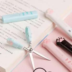 [콩심팥심]휴대용 컴팩트 준비물 미니 양손 가위 새학기