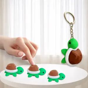거북이 딸깍이 키링 키캡 열쇠고리 클릭 스트레스 해소 피젯토이 선물