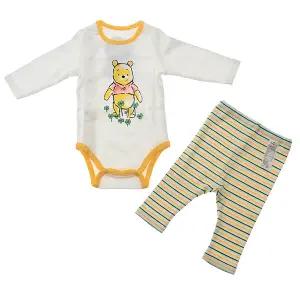[롯데백화점]디즈니 클로버곰돌이푸바디수트세트(YELLOW)79T117506