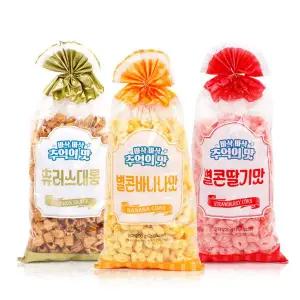 [너츠스토리][옛날과자] 추억의 맛 별콘 바나나맛/딸기맛/츄러스대롱 200g 각1봉(총3봉)