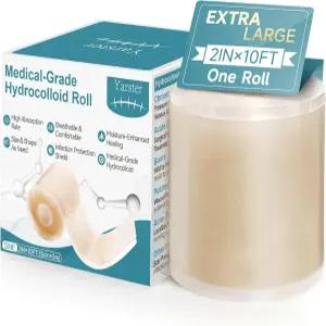 관리용 야르스터 하이드로콜로이드 롤 초대형 자가 접착 붕대 컷-투-사이즈 패치 초흡수성 및 방수 응급