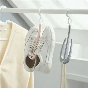 다용도 신발 건조대 옷걸이형 신발 걸이 빨래 건조 회전 행거