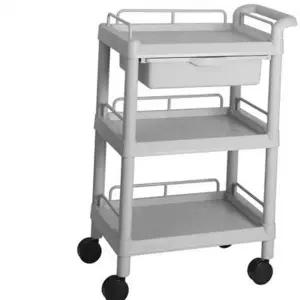 카트 3단 바퀴형 다용도 이동식 병원 플라스틱 서빙