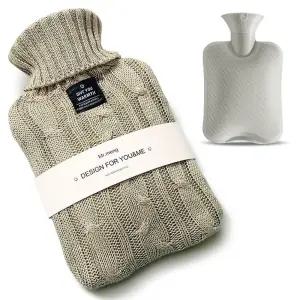 핫팩물주머니 니트 보온 그린 허리 배 찜질 캠핑 학교 질팩 온열 온수기 복부 핫팩