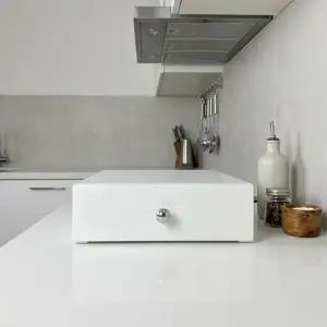 [아트박스]/피피드 화이트 철제 수납함 소품 보관함 정리 서랍형 소형