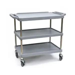 조립식 플라스틱 3단 서빙 운반카트 플라스틱3단 고정도르레