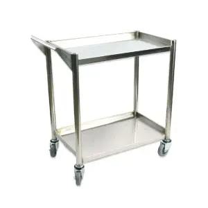 주방 배식 운반용 스텐 2단 서빙카트 삼면막힘 무소음바퀴 수직이동