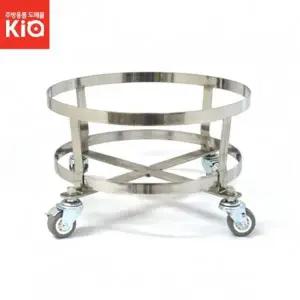 화분 대형 용기 이동용 스텐 운반카 특대 도르레