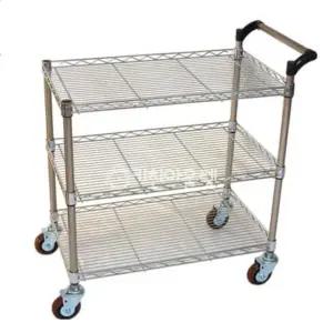 이동 편리한 국산 와이어 서빙 카트 3단(선반형) 수직이동