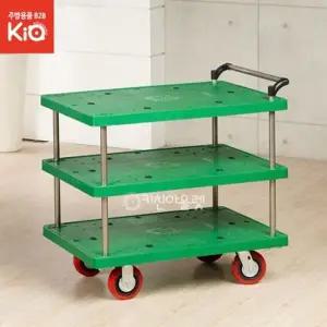 상업용 업소용 플라스틱 3칸 운반카트 미니 검정 거중기