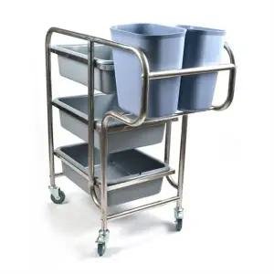 식당 업소용 음식물처리기 운반카 음식물처리운반카 고정도르레