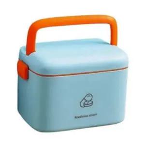 플라스틱 가정용 2단 캠핑용 휴대용 다용도 약통 함 소형