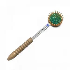 휴대용 브러쉬 손잡이 수동 지압 안마기 콤팩트 손 두피지압기