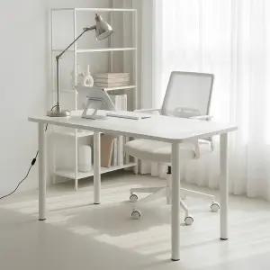 일자형 조립식책상 컴퓨터 사무용 700 800형 게이밍 학생 테이블 1인용 원룸 미니 다용도 보조 화이트