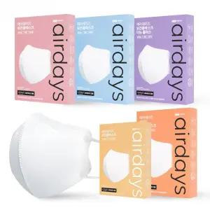 에어데이즈 KF94 마스크 화이트 30매국산 대형 보건용 인증 안심 방역용품 먼지 세트 새부리