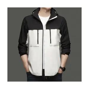 남자 바람막이 점퍼 야상 봄가을 트렌드 후드 상의 배색 캐주얼 등산복 원픽3