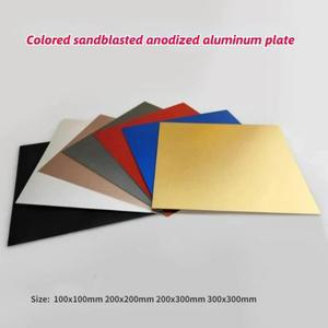 양극산화 알루미늄 스틸 플레이트 5052 샌드 블라스트 표면 시트 7 가지  100x100-300x300mm 1-5 개