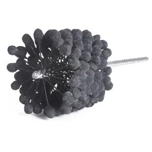 가르기 3.78 96mm 실린더 혼 브러시 디버링 스무딩 마감용 240 그릿 SC 플렉시블 볼 툴 3.501-3.75인치