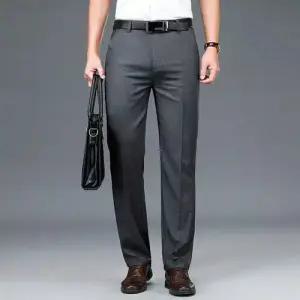 픽호샵 남성 팬츠 캐주얼 정장 일자 하이웨스트 봄여름 아빠 통기성 키작남 슬림 패총장 꾹2