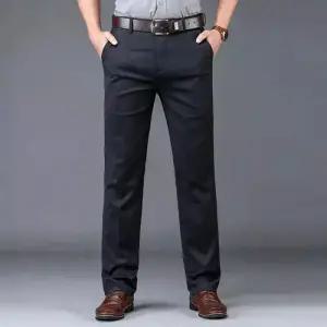 픽호샵 남성 팬츠 캐주얼 정장 긴 일자 아빠 슬림 하이웨스트 키작남 통기성 봄여름 꾹2