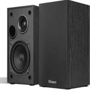 패시브 책장 스피커 4인치 우퍼 및 1인치 실크 혼 트위터가 포함된 양방향 디자인 60Hz 베이스 가정 사무실