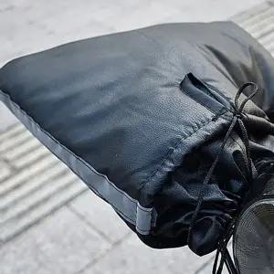 방수 오토바이 핸들 워머 가죽 오토바이 방한 토시 스쿠터 바이크