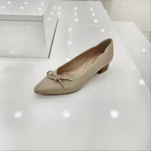 [탠디]by미셸 소가죽,원소재 4cm굽  발편한 앞장식 여성 펌프스 구두  123039 cc8_CC