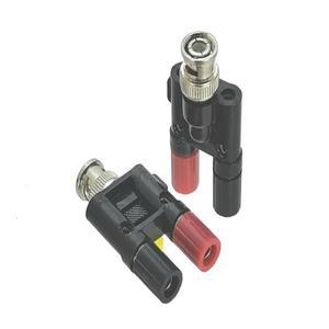 1Pcs 어댑터 BNC-바나나 수 플러그 암 잭 RF 커넥터 동축  변환기