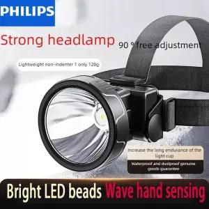 헤드랜턴 낚시산 필립스 Philips SFL1342 LED 헤드램프 센서 헤드 손전등 10가지 조명 -C 충전식 헤드라이