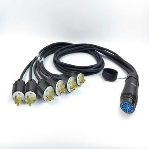 프로젝터 오디오 전문 2미터 19핀 Socapex 6Edison 32.5mm² 케이블 패치 코드