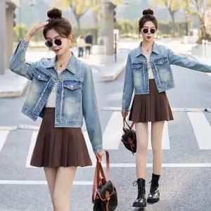 블랙팬서 캐주얼 여친 청 아우터 자켓 숏OPH3