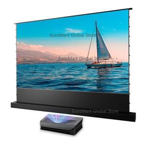 72-120인치 CBSP ALR 프로젝터 스크린 16:9 8K 전동 UST 플로어 라이징 레이저 홈시어터